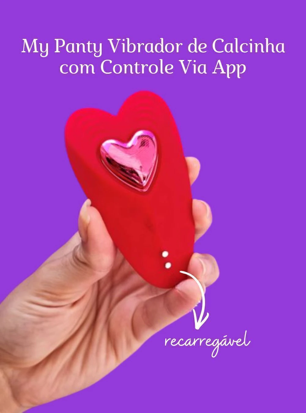 MyPanty Vibrador de Calcinha com 10 Modos de Vibração e Controle via App MyVib - Vermelho - Imagem 6