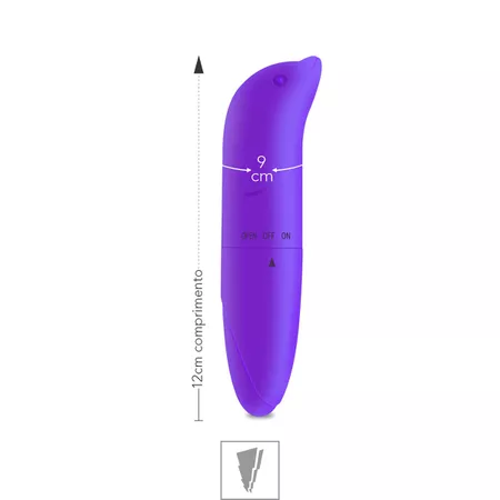 Vibrador Ponto G Aveludado Golfinho SI (6178) - Roxo - Imagem 2
