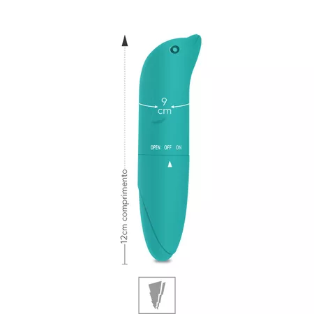 Vibrador Ponto G Aveludado Golfinho SI (6178) - Verde - Imagem 2