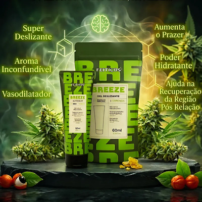 Breeze Gel Deslizante Vasodilatador com Terpenos 60ml Feitiços Aromáticos - Imagem 2