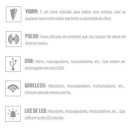 Plug de Silicone Com Vibro e Led (PL190) - Preto - Imagem 5