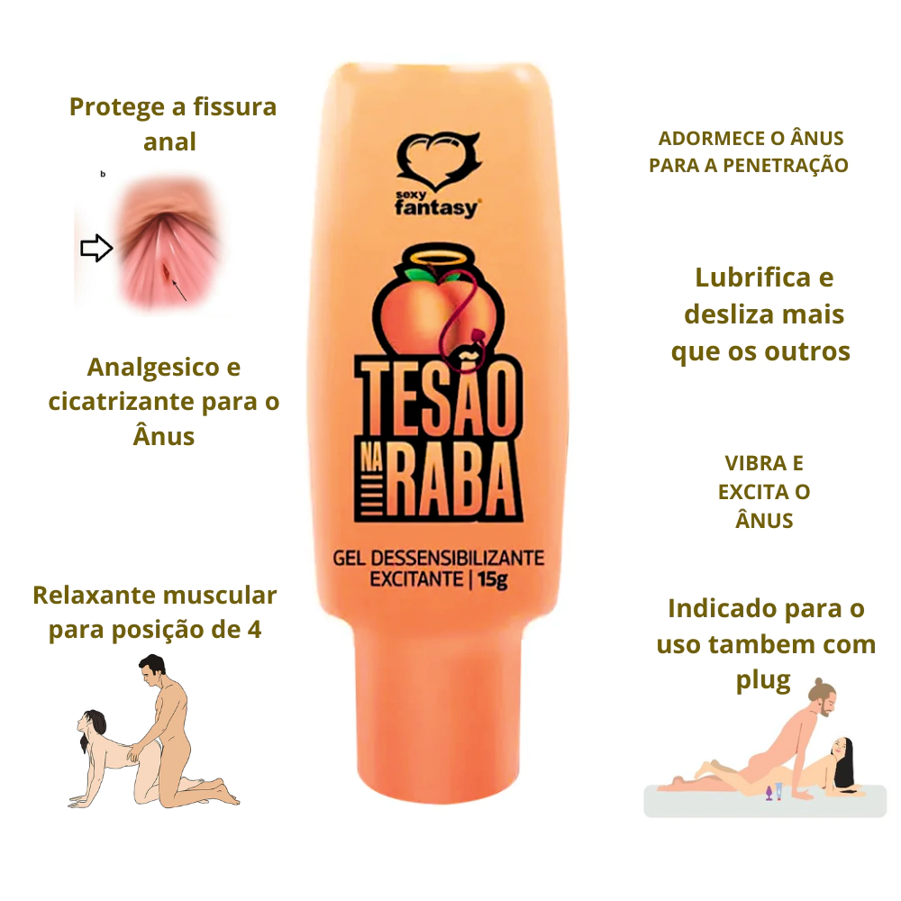 Gel Para Sexo Anal Tesão na Raba 15g (SF4720) - Padrão - Imagem 4