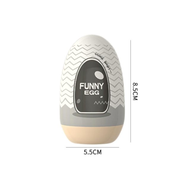 Masturbador Egg Funny Egg VP (MA007-4-CZMA07) - Preto - Imagem 3
