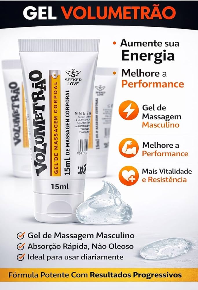 Volumetrão Gel Vasodilatador + Pomada Oriental | Creme de Massagem Masculino - Imagem 4