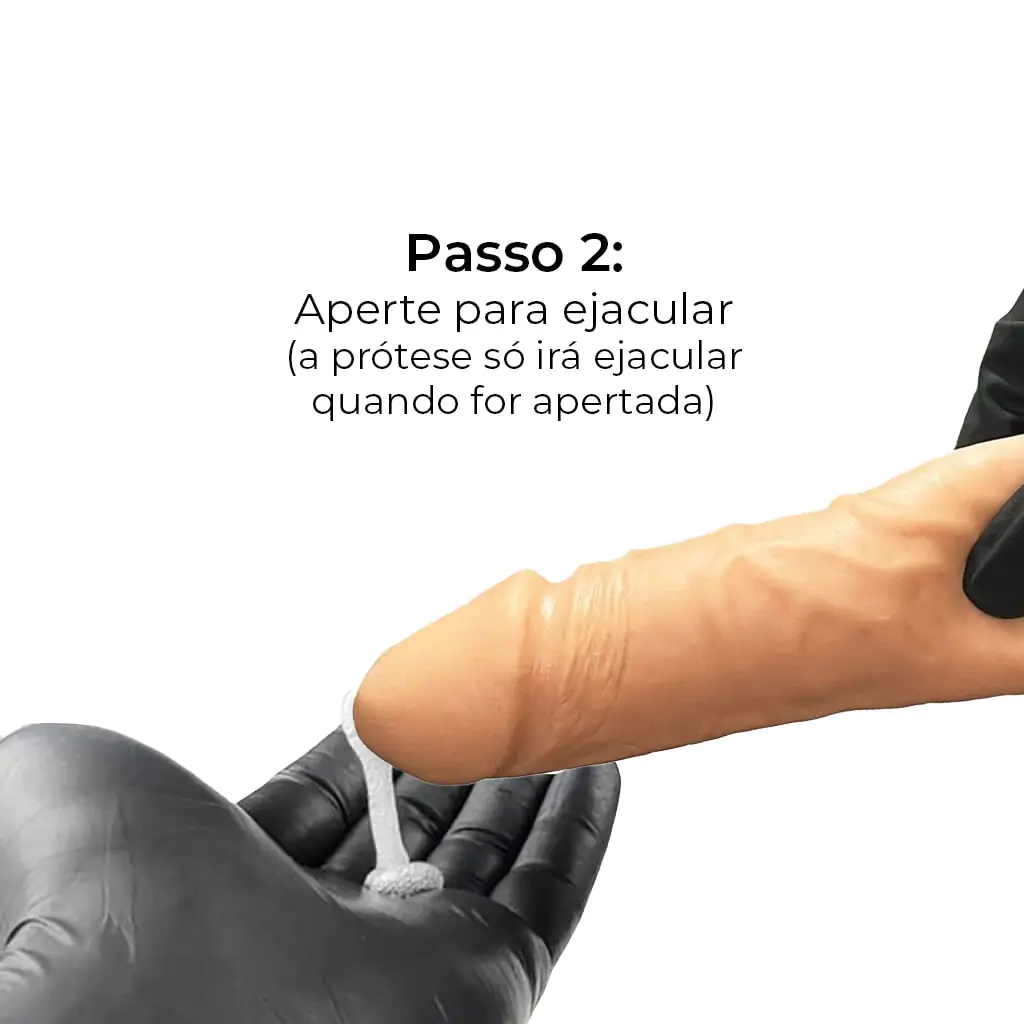 Cinta Prótese Pele Ejaculadora + Slip Hot 16,5 x 3,6 cm Pau Brasil - Imagem 4