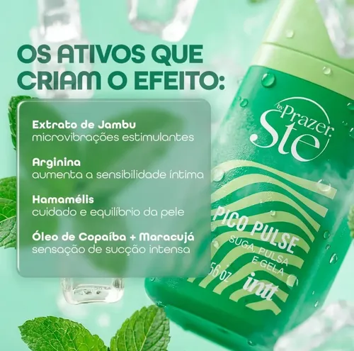 Pico Pulse Gel Sugador Líquido Intt 16g Menta - Imagem 4