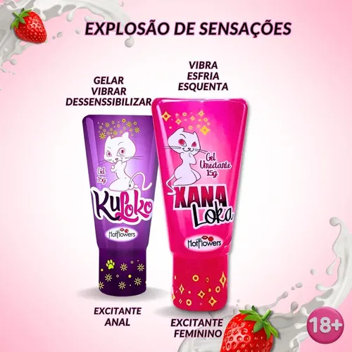 Kit Erótico Hot Flowers com Blow Girl, Kuloko e Xana Loka - Imagem 4