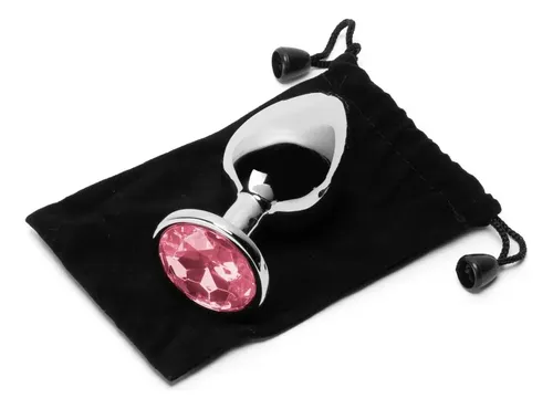 Plug Anal Tamanho Pequeno em Formato Coração MyVib - Pedra Rosa - Imagem 2