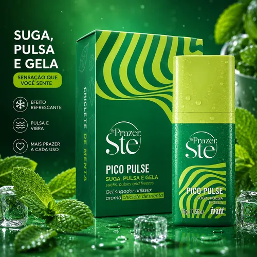 Pico Pulse Gel Sugador Líquido Intt 16g Menta - Imagem 2