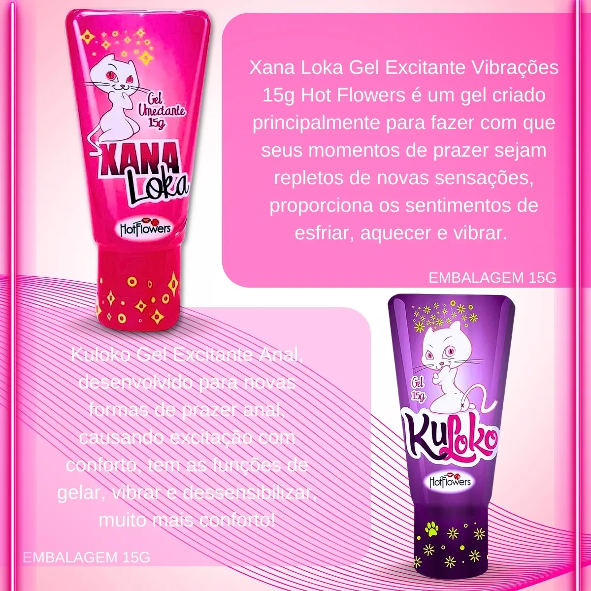 Kit Erótico Hot Flowers com Blow Girl, Kuloko e Xana Loka - Imagem 5