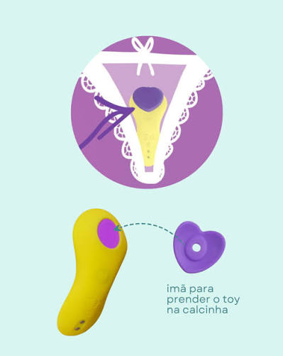 Vibrador de Calcinha Via App Pleasure Panty (17959) - Amarelo - Imagem 5