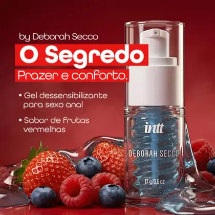 Gel Para Sexo Anal O Segredo Deborah Secco 17g - Frutas Vermelhas - Imagem 3